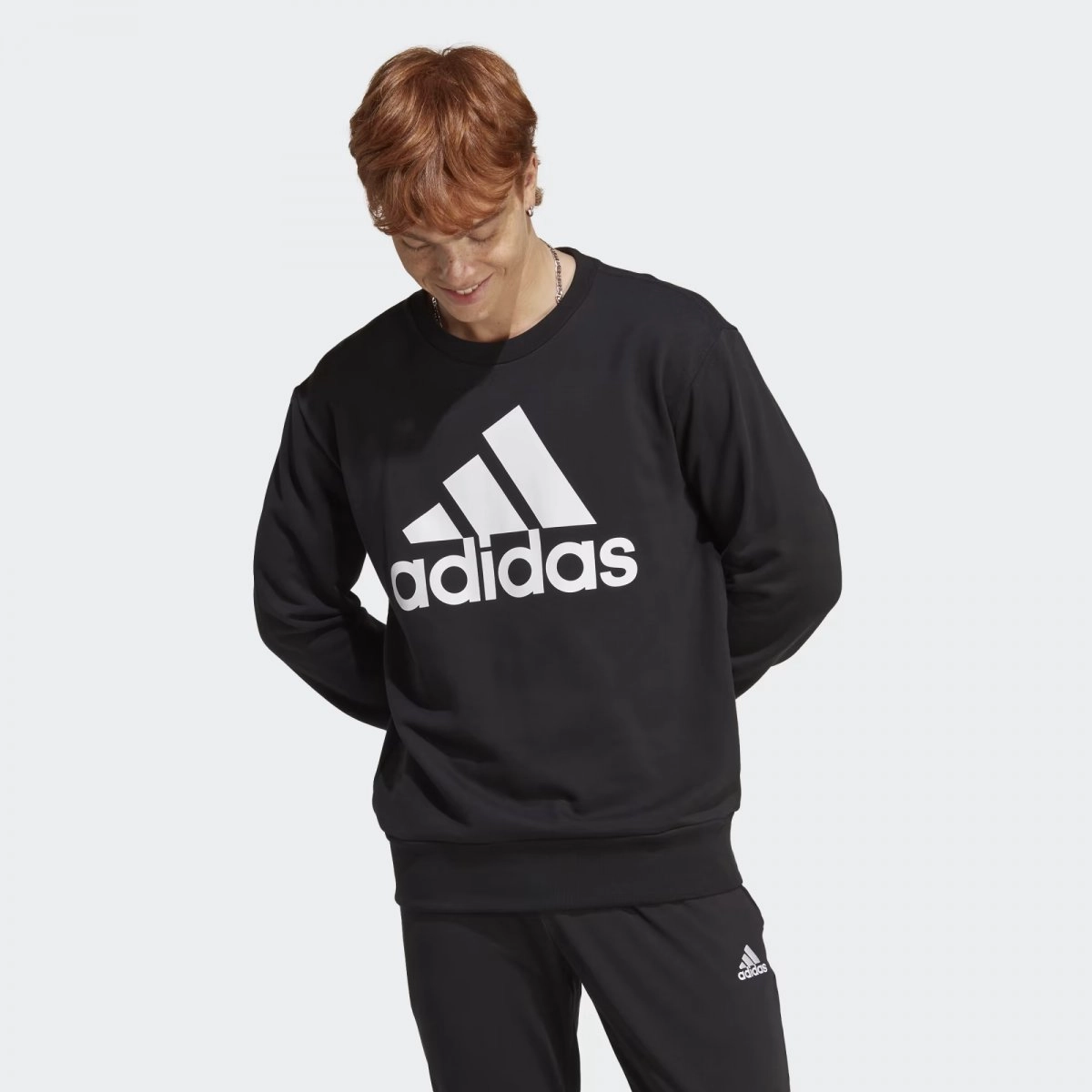 Moletom Adidas Big Logo masculino preto Kenpo Sports