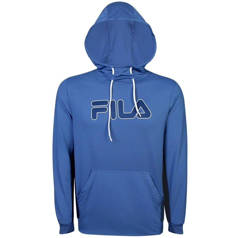 Capuz Masculino Moletom Fila Azul Moletom Fila Sports Color II