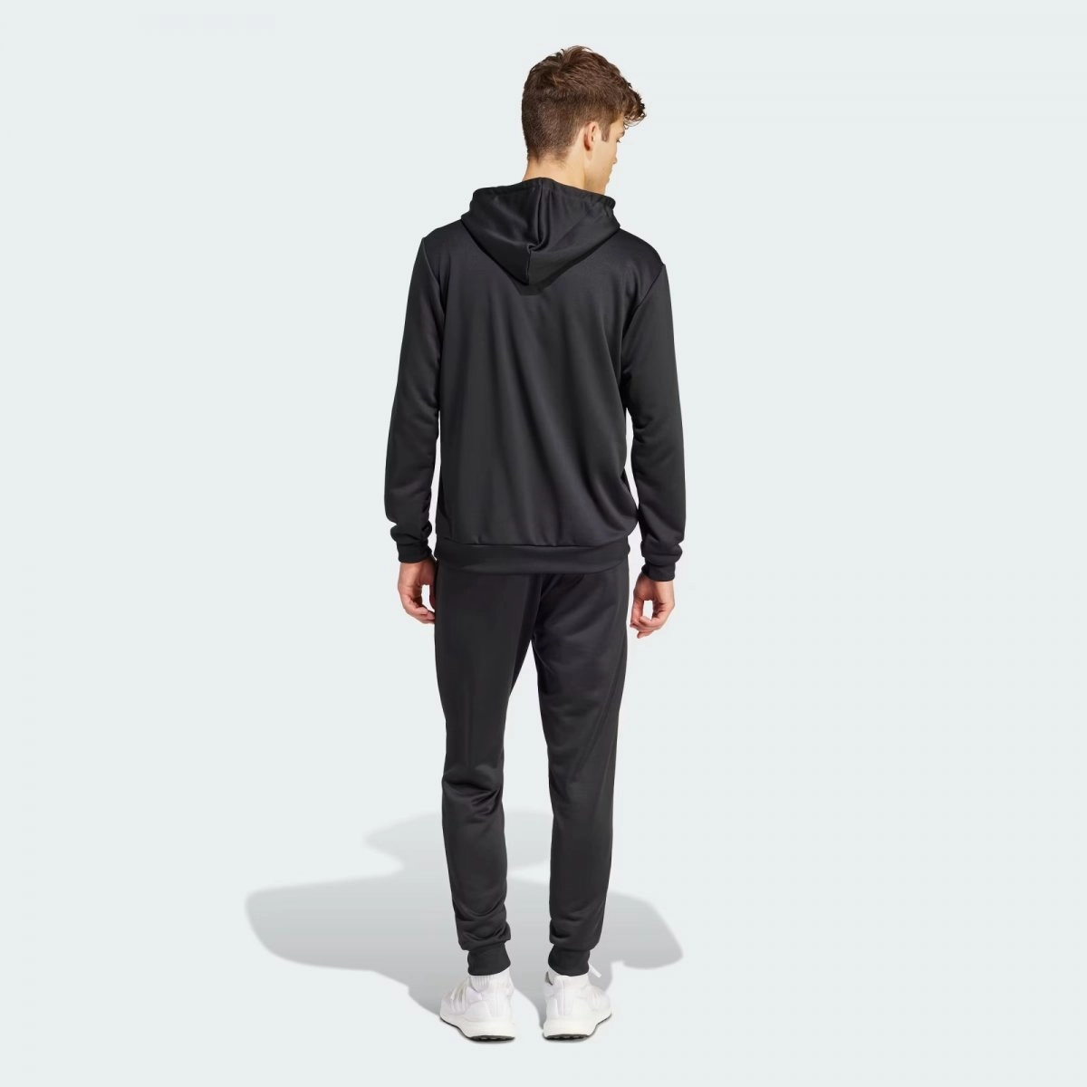 Agasalho Adidas Big Logo Com Capuz - masculino - preto e branco