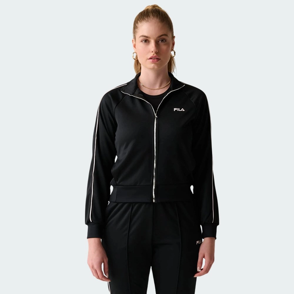 Agasalho Fila Classic Icon - feminino - preto e branco