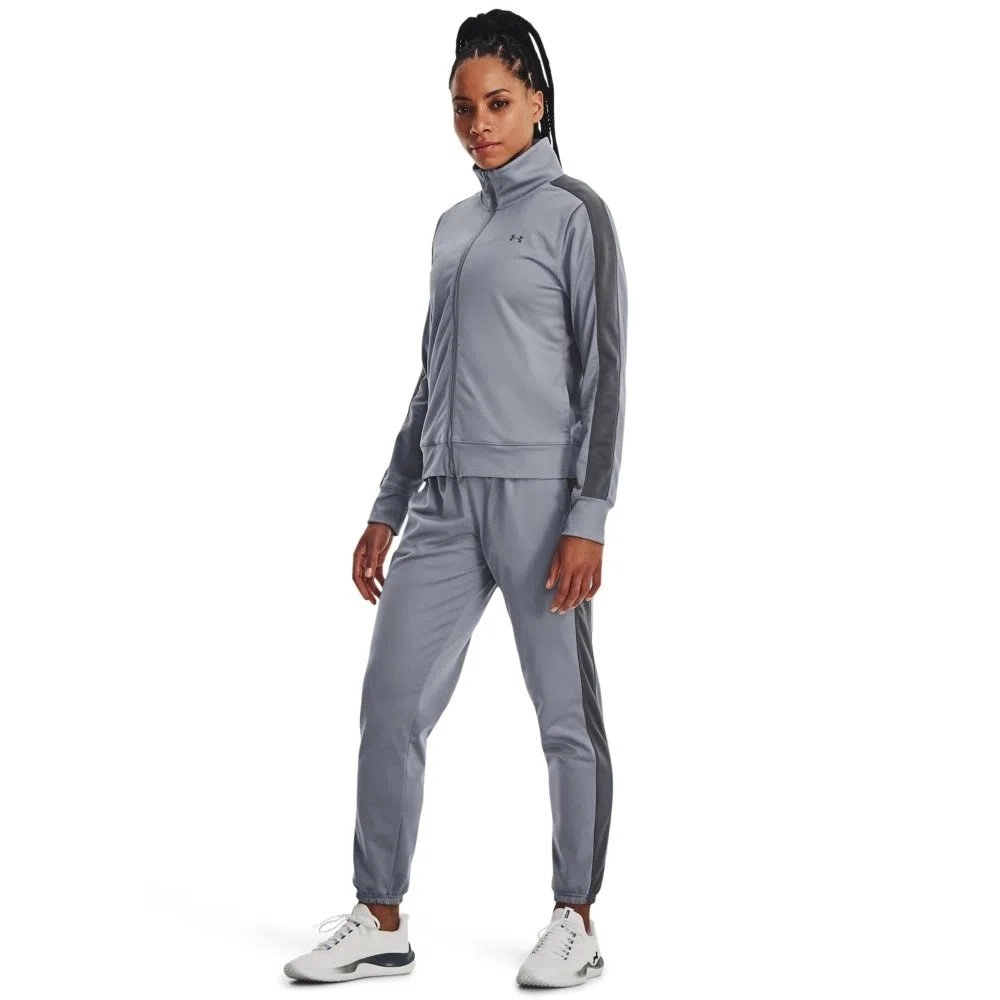 Agasalho Under Armour Tricot Track - feminino - cinza