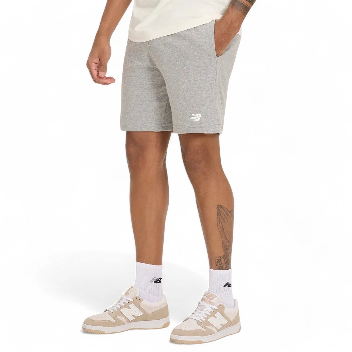 Bermuda New Balance Essentials - masculino - cinza