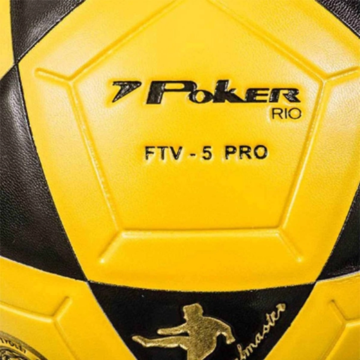 Bola Poker FutVolley Rio Pro - unissex - amarelo e preto