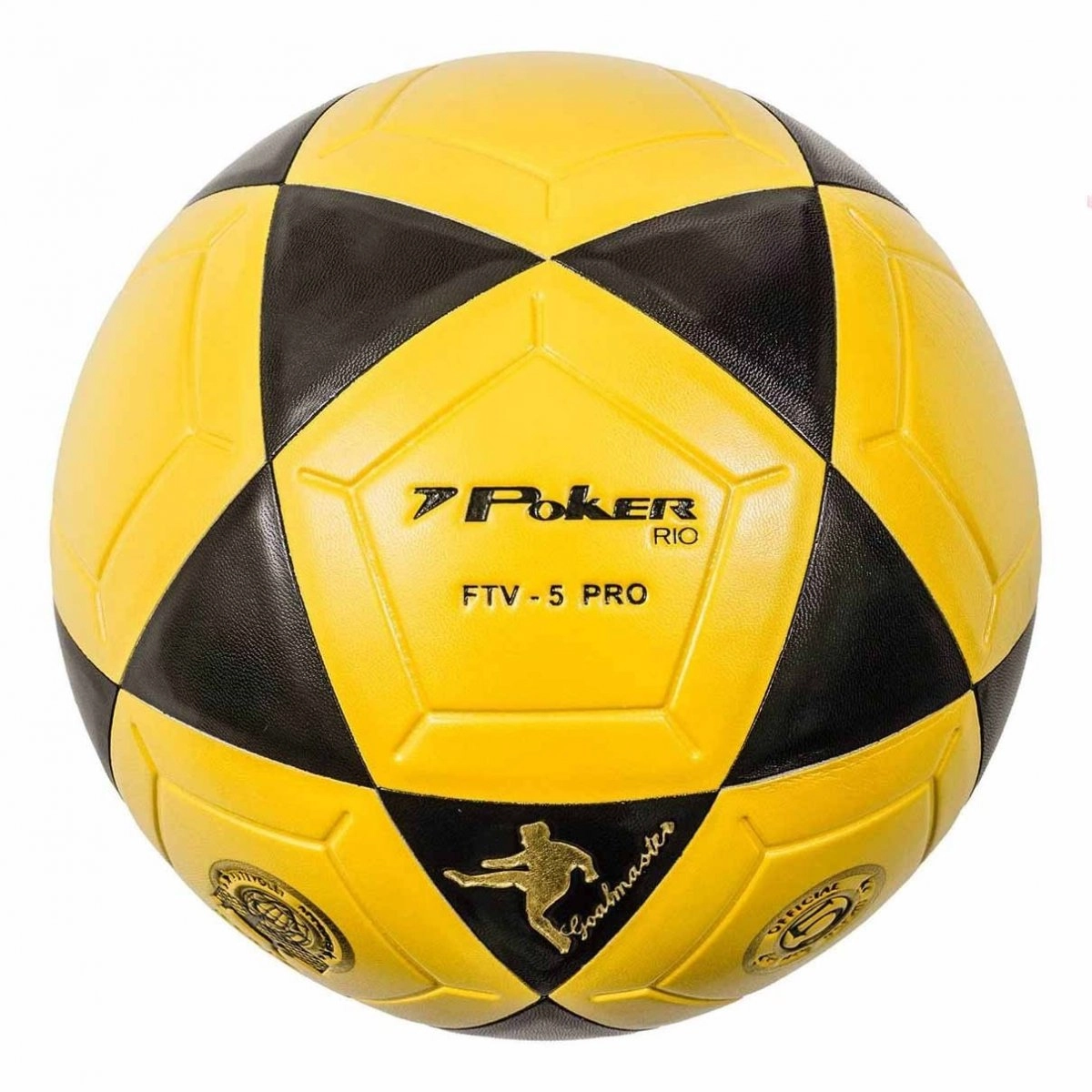 Bola Poker FutVolley Rio Pro - unissex - amarelo e preto