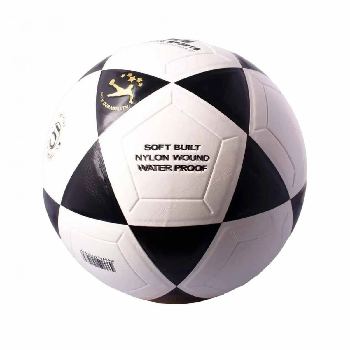 Bola Poker Futvolley Vulcanizada - unissex - branco e preto