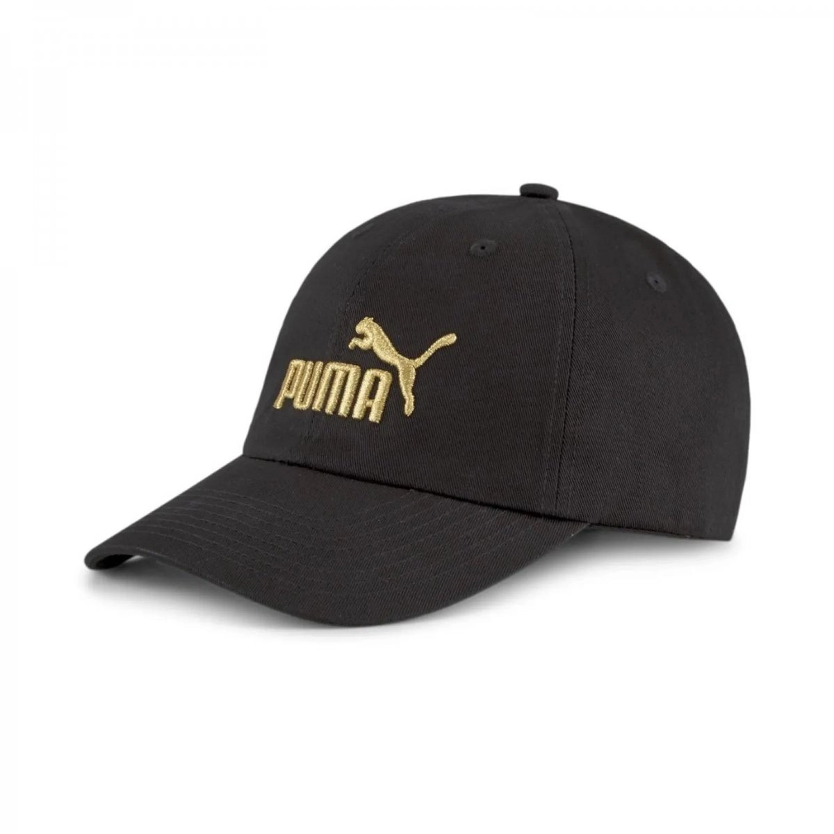 Bone Puma Essential - unissex - preto e dourado 