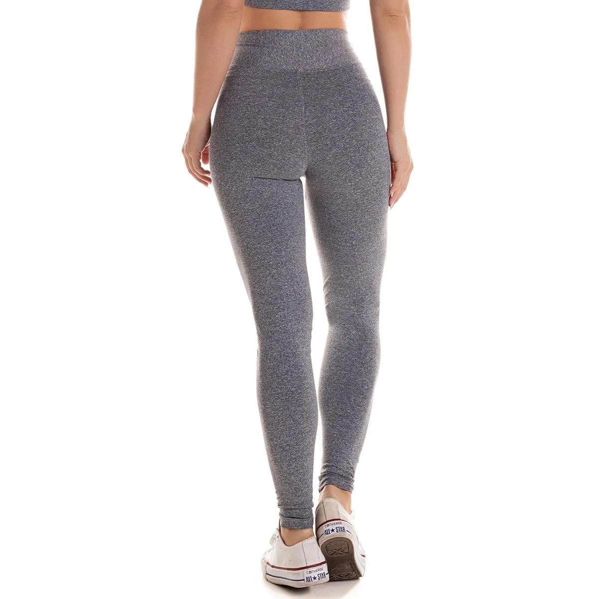 Calca Diflex Cos Altissimo - feminino - cinza escuro