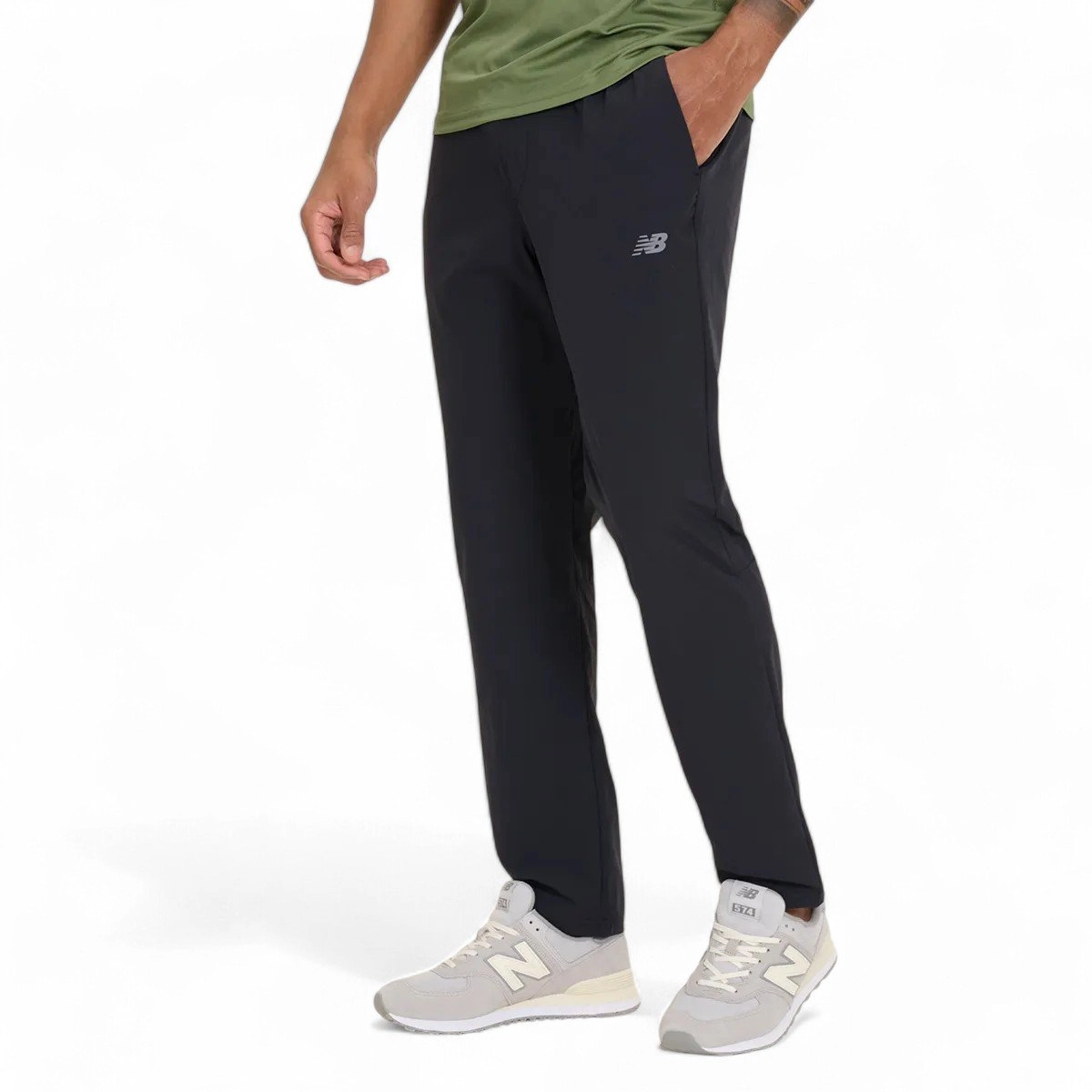 Calca New Balance Active - masculino - preto e branco