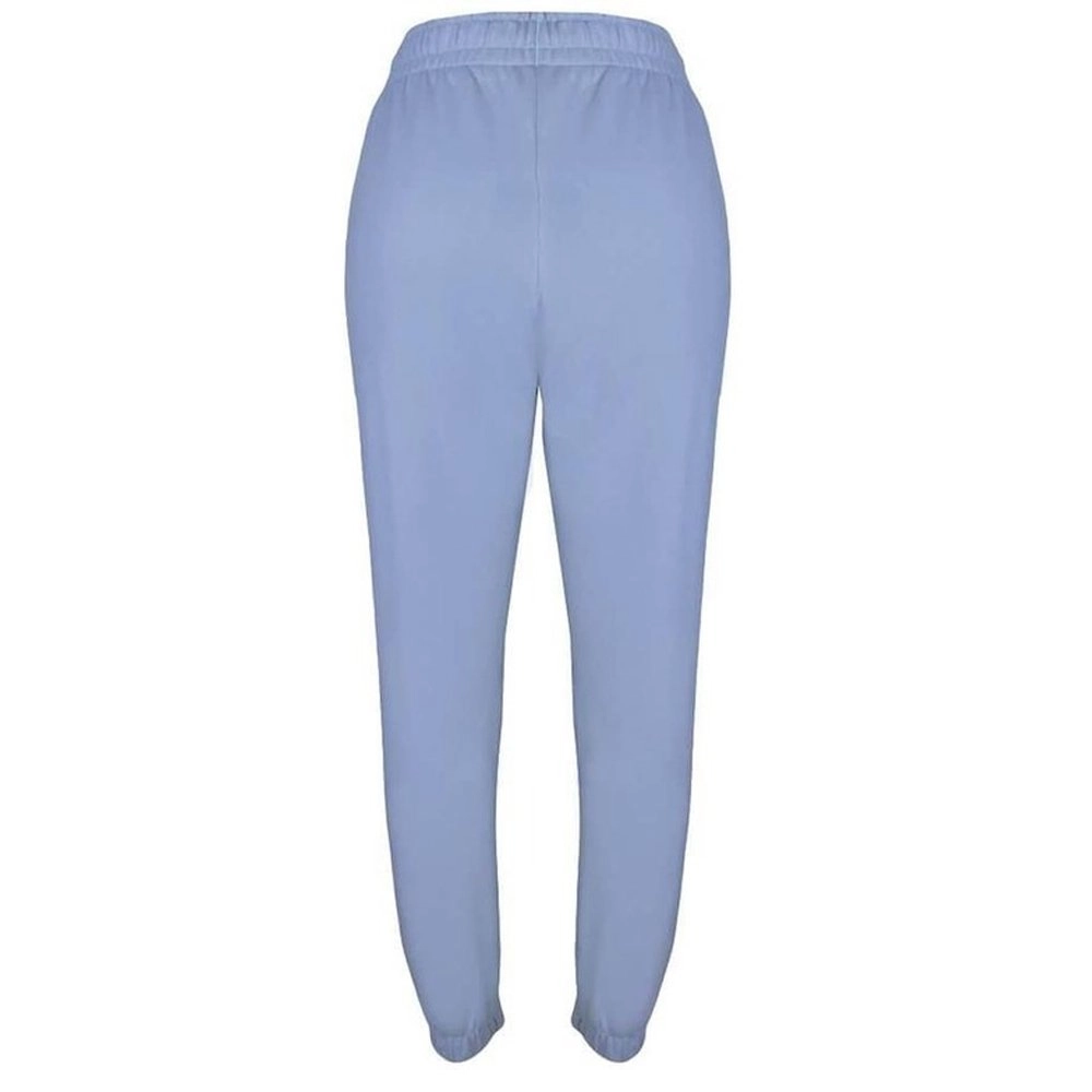 Calca New Balance Essentials Basic - feminino - azul claro e branco
