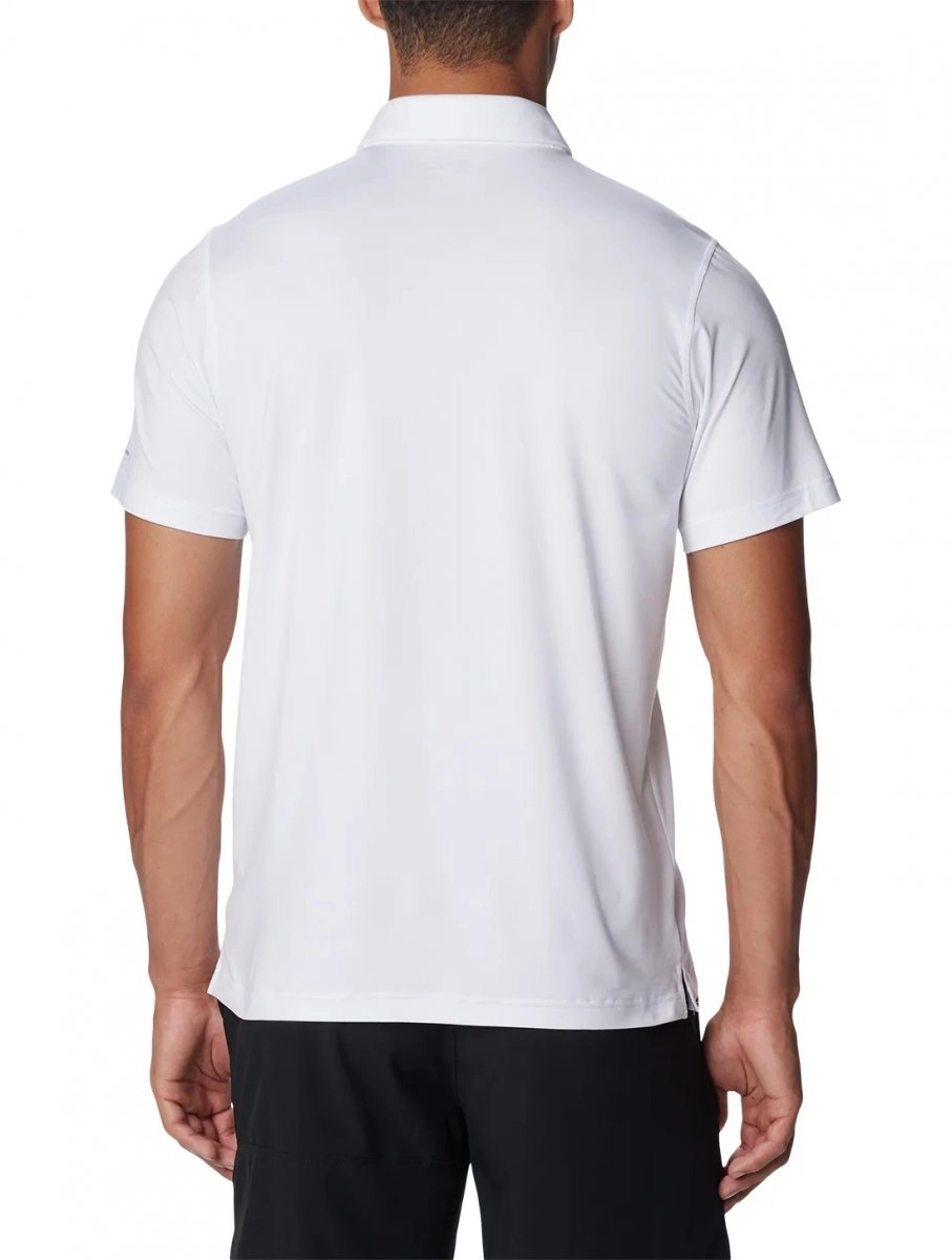 Camiseta Columbia Polo Tech Trail - masculino - branco