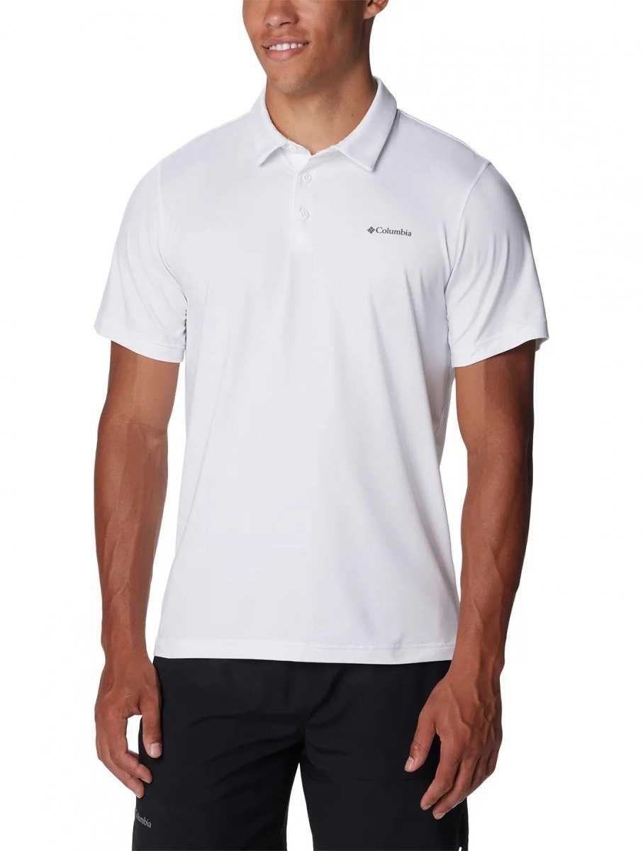 Camiseta Columbia Polo Tech Trail - masculino - branco