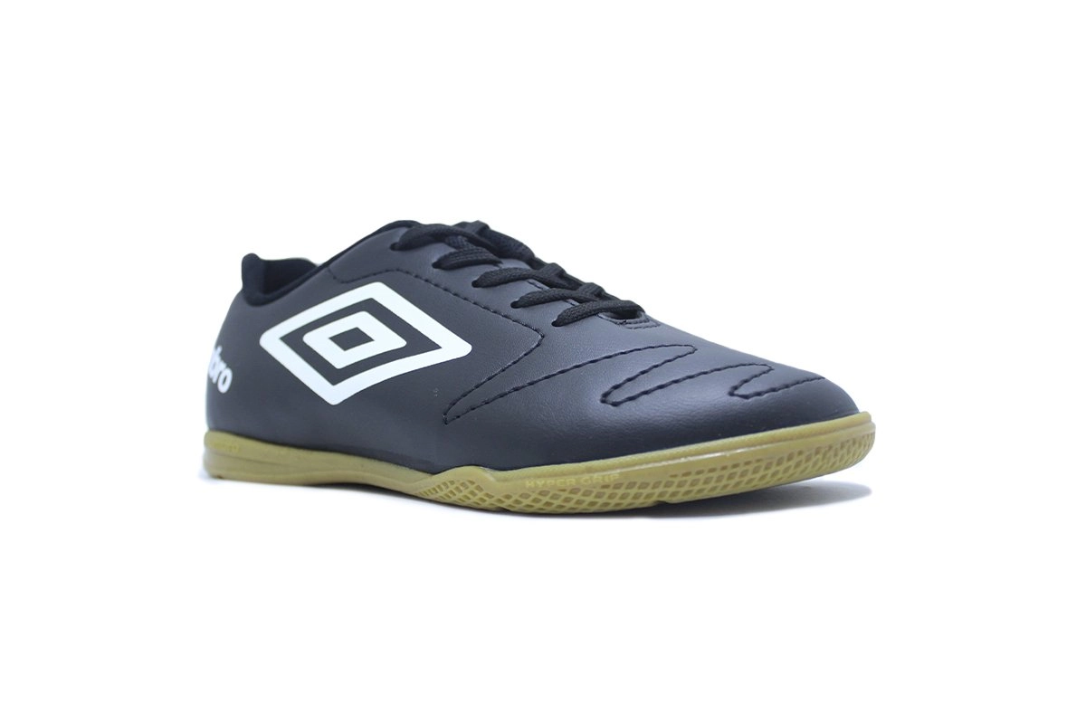 Chuteira futsal/indoor Umbro Class 2.2 infantil - unissex - preto e branco