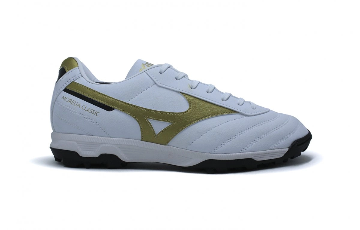 Chuteira society Mizuno Morelia Classic - unissex - branco
