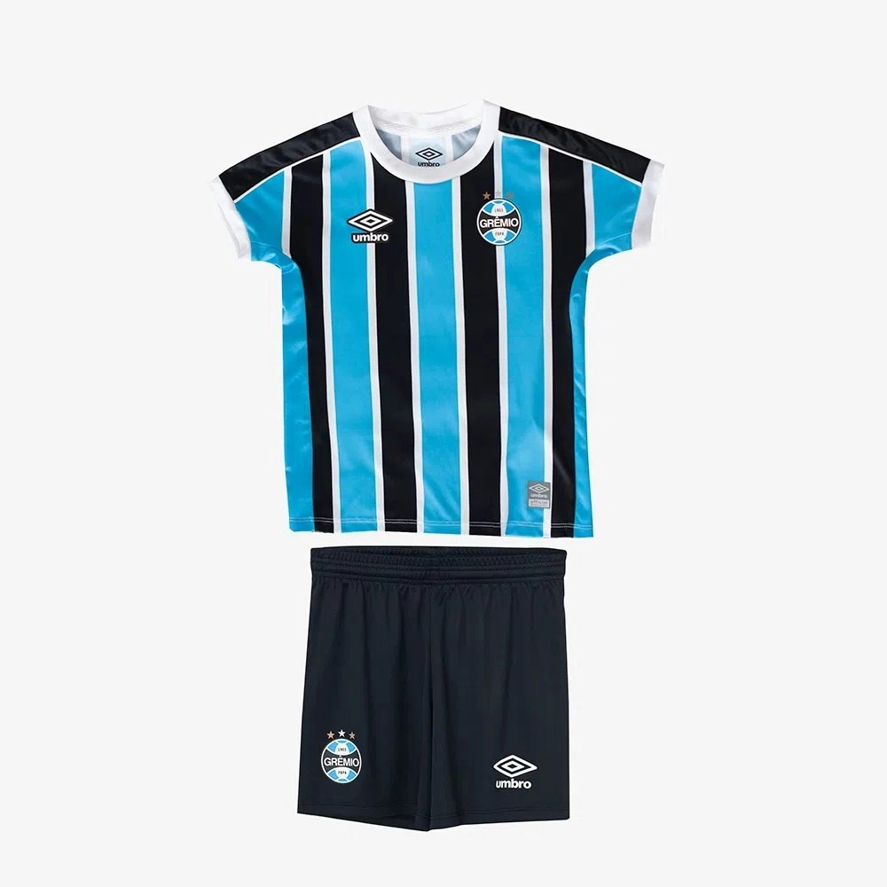 Kit Umbro Gremio Oficial 1 2023 infantil - masculino - azul e branco
