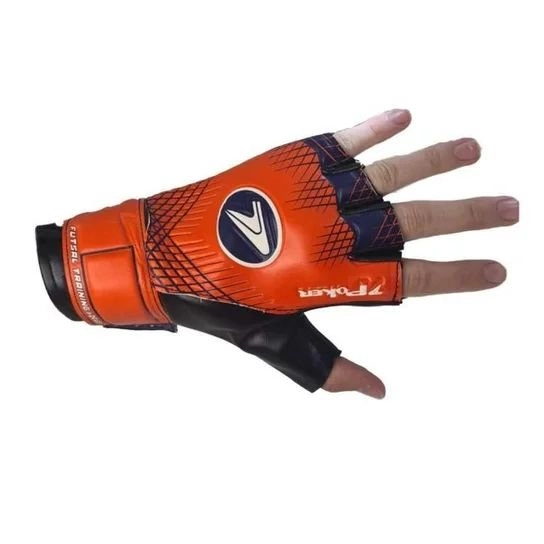 Luva goleiro Poker Training Focus infantil - unissex - laranja e preto