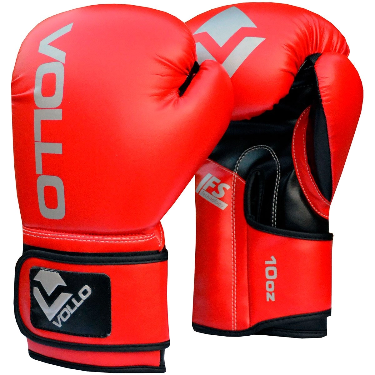 Luva Vollo Training - unissex - vermelho e preto