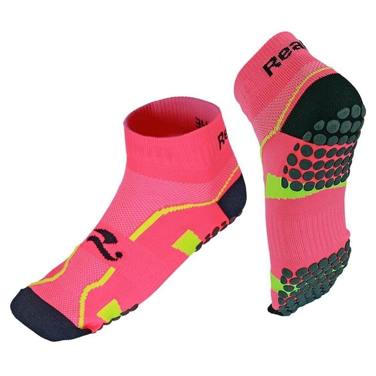 Meia Realtex Hidroginasta - feminino - rosa e preto