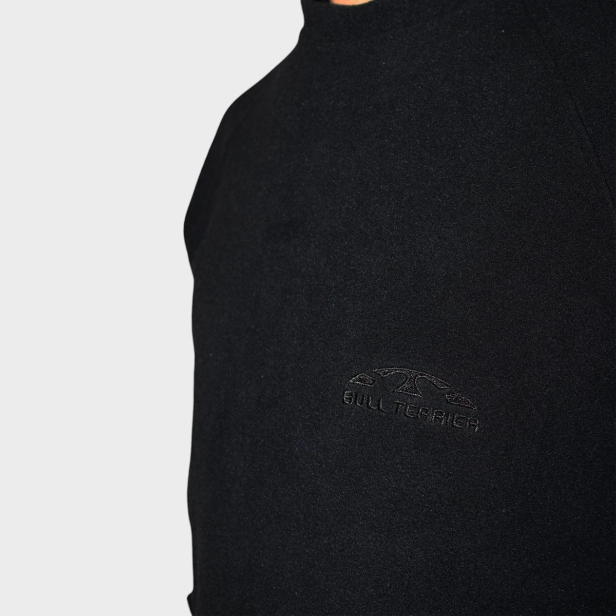 Moletom Bull Terrier Raglan Apl Fleece - masculino - preto