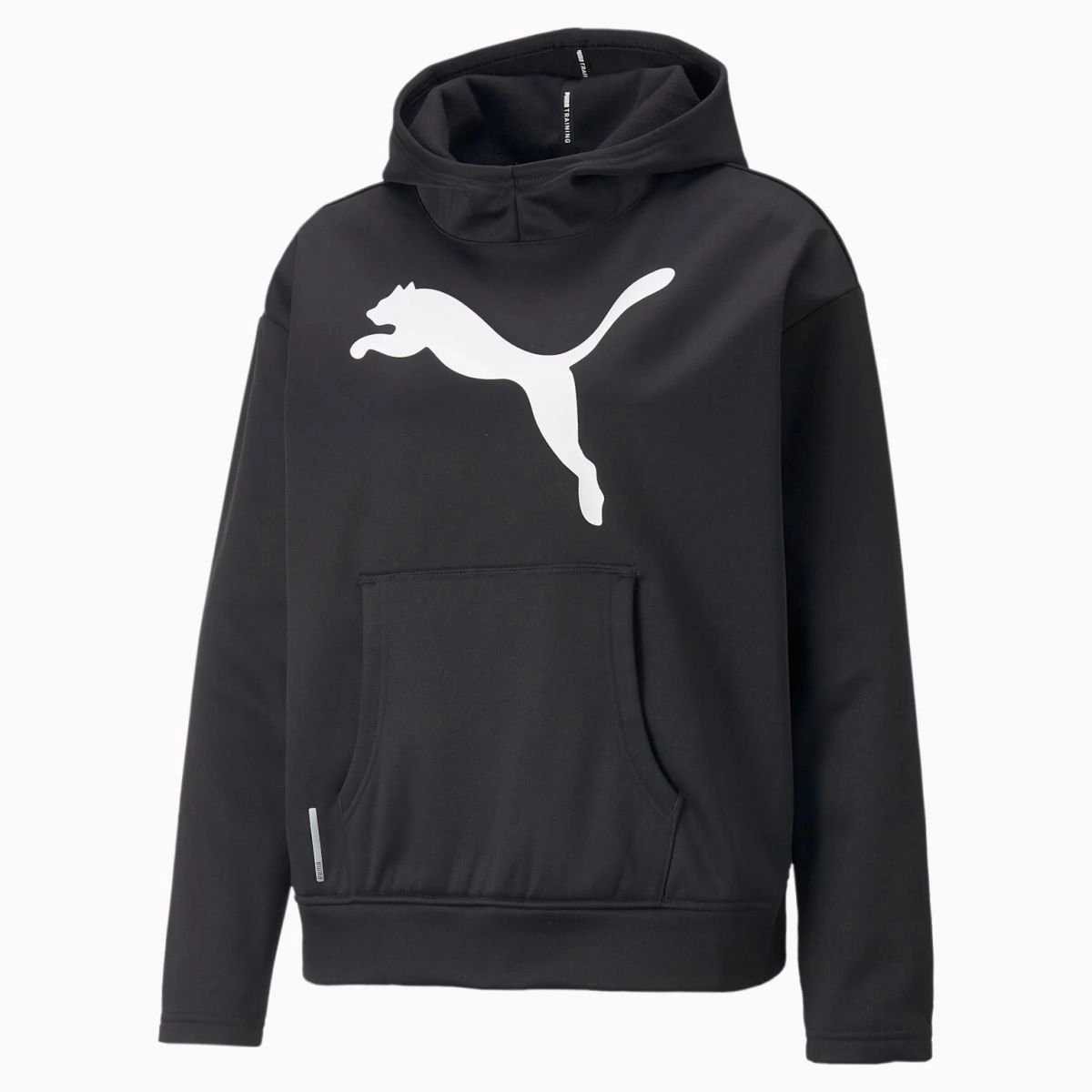 Moletom Puma Train Favorite Power Fleece - feminino - preto e branco