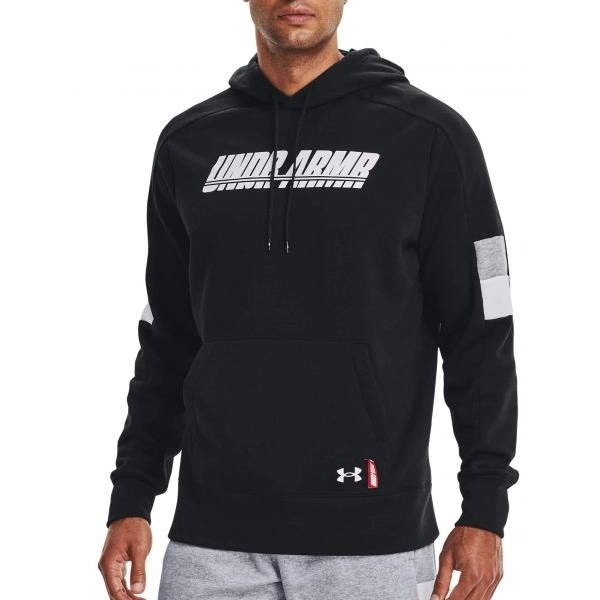 Moletom Under Armour Baseline Fleece - masculino - preto e branco