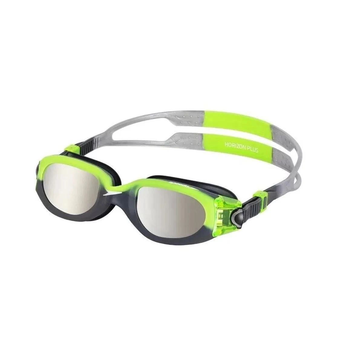 Oculos Natacao Speedo Horizon Plus Espelhado - unissex - preto e verde