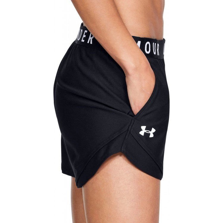 Short Under Armour Ua Play 3.0 - feminino - azul e branco 