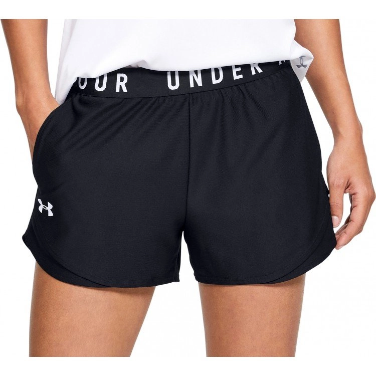Short Under Armour Ua Play 3.0 - feminino - azul e branco 