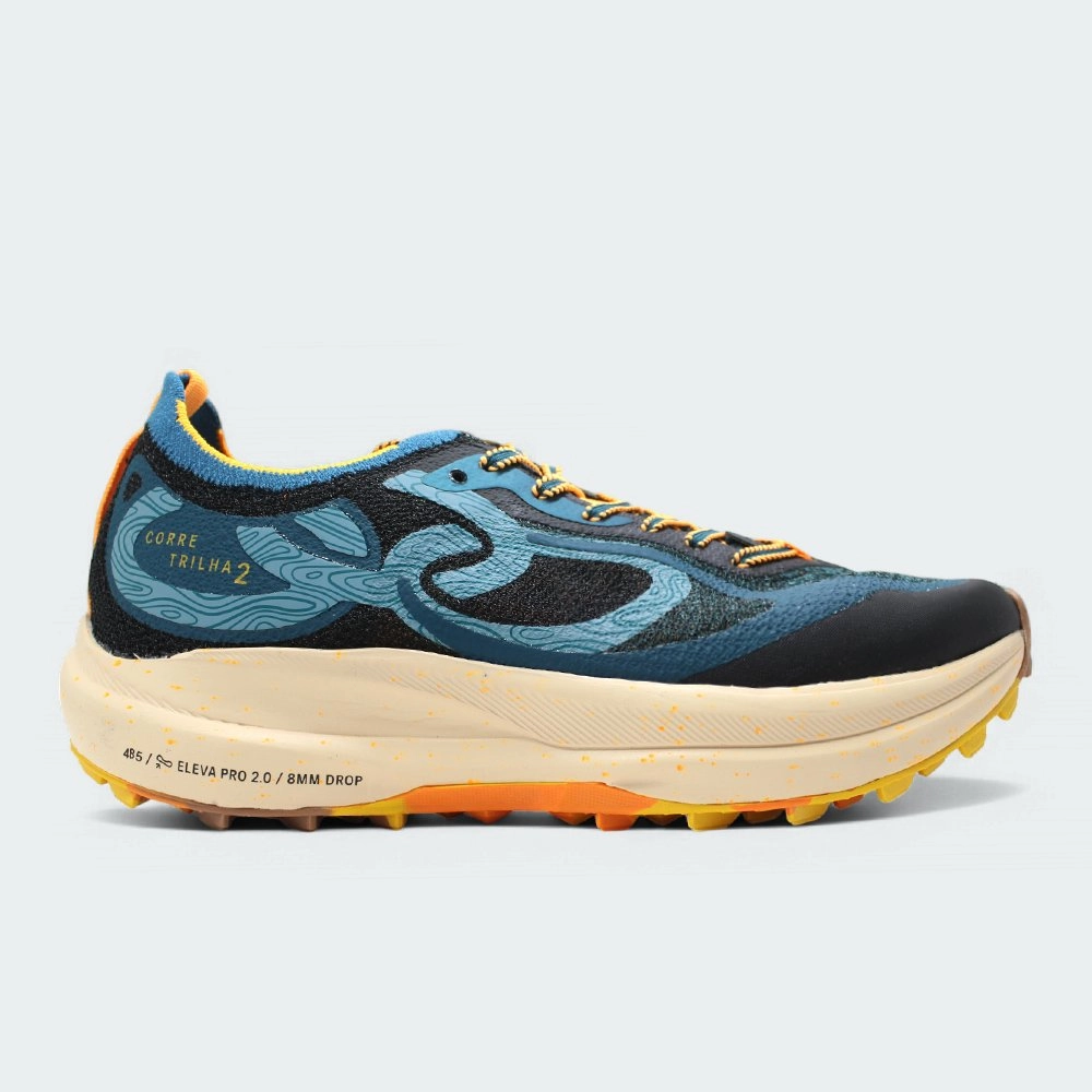 Tenis Olympikus Delta Infantil - unissex - azul marinho e vermelho