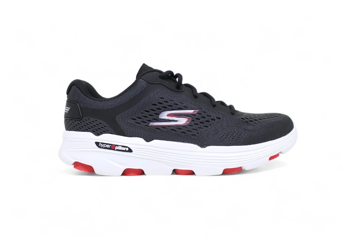 Tenis Skechers Go Run Elevate - feminino - cinza e rosa