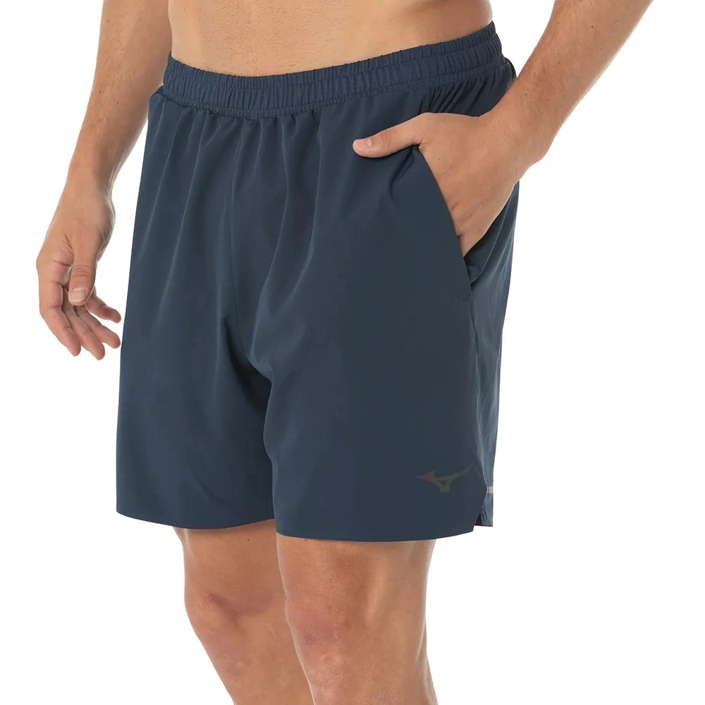 Short Mizuno 2 x 1 High 2 feminino azul marinho | Kenpo Sports