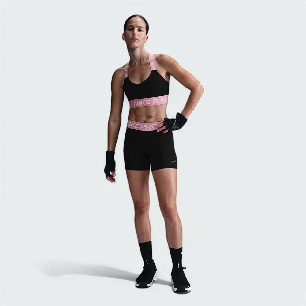 Short Nike Pro 365 5in - feminino - preto e rosa | Kenpo Sports