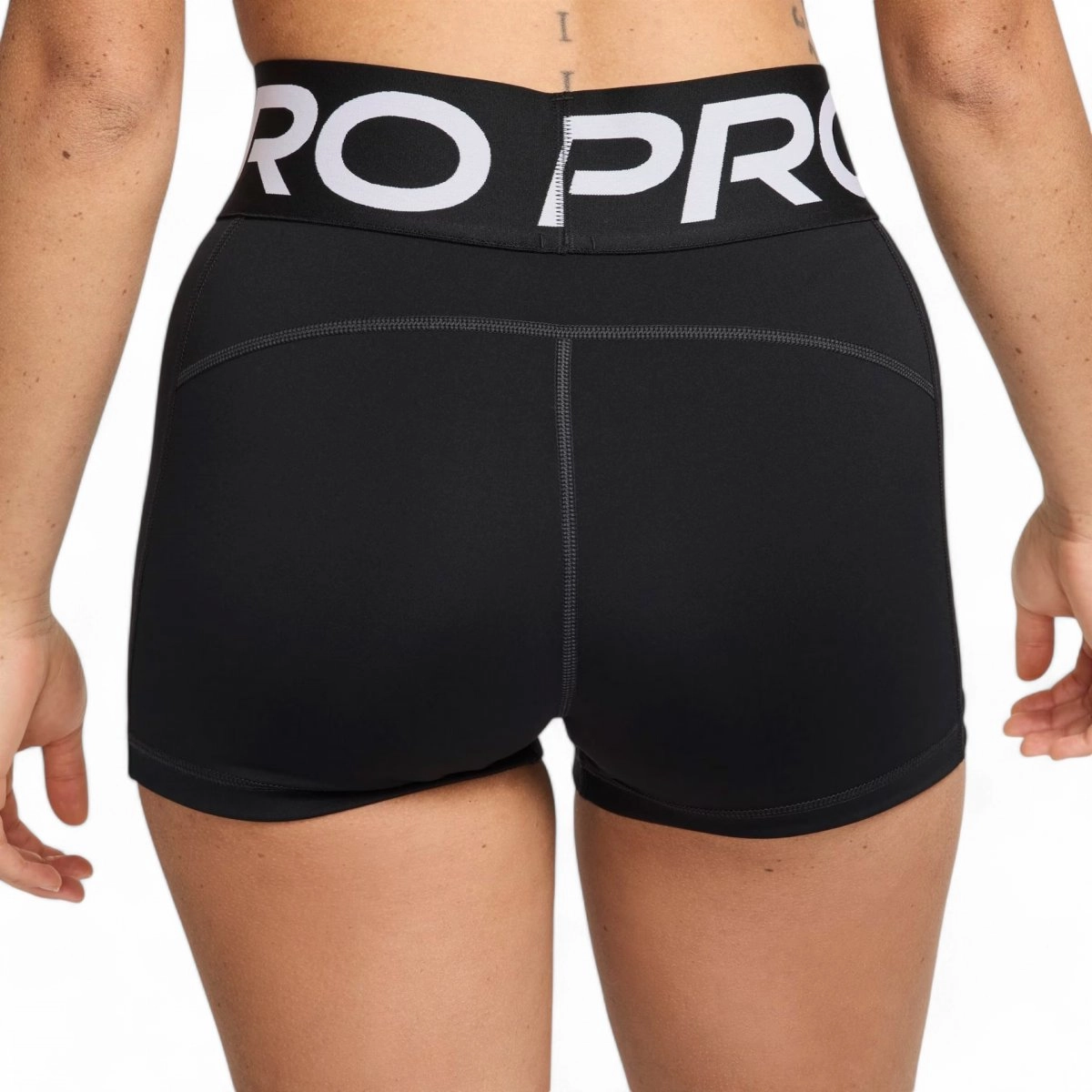 Shorts Nike Pro Sculpt feminino preto e branco Kenpo Sports