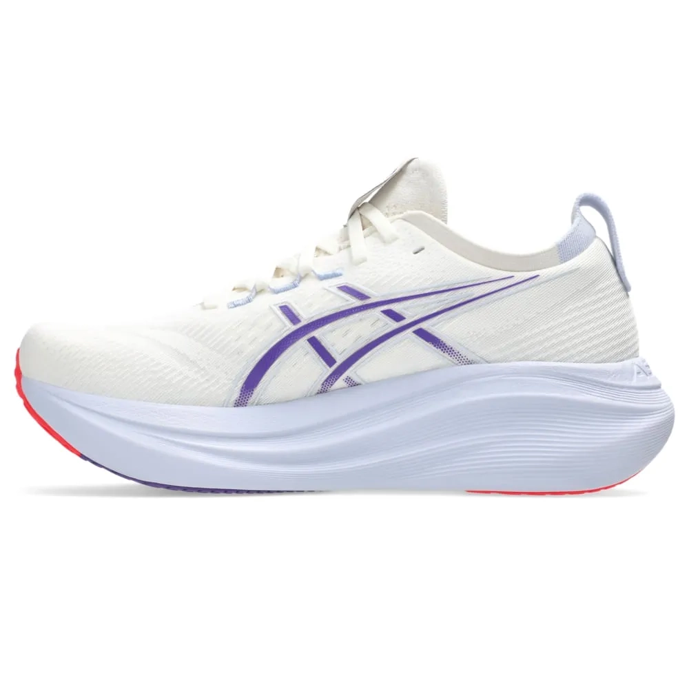 tenis asics gel nimbus 27 tokyo masculino branco roxo | Kenpo Sports