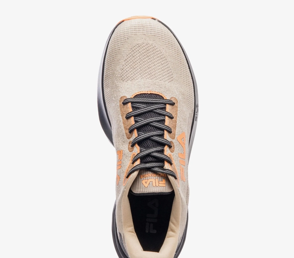 tenis fila endurance corrida masculino bege preto leve | Kenpo Sports