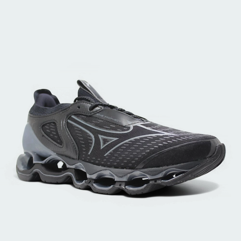 tênis mizuno wave prophecy 14 masculino preto cinza | Kenpo Sports