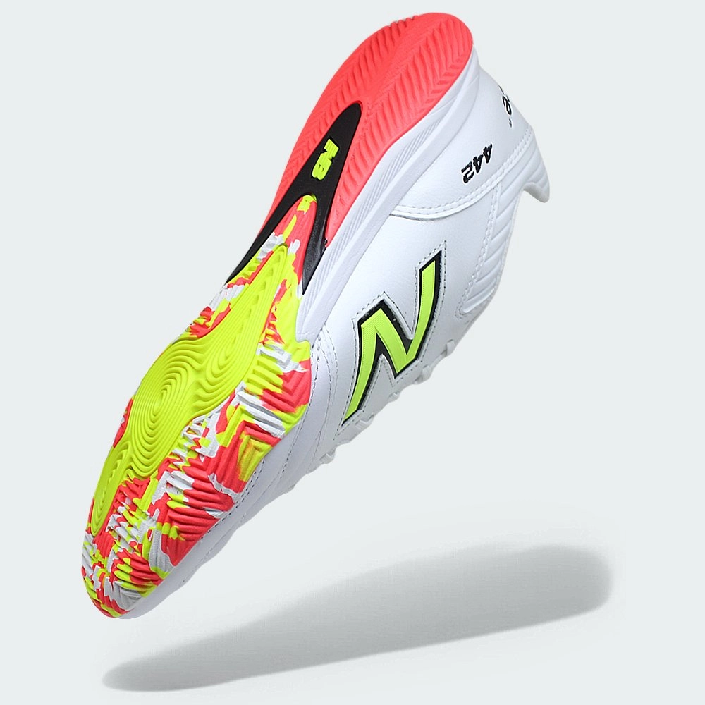 N Tênis Futsal New Balance 442 Pro V2 Masculino Indoor Branco