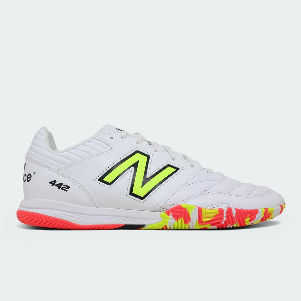 Tênis Futsal New Balance 442 Pro V2 Masculino Indoor Branco