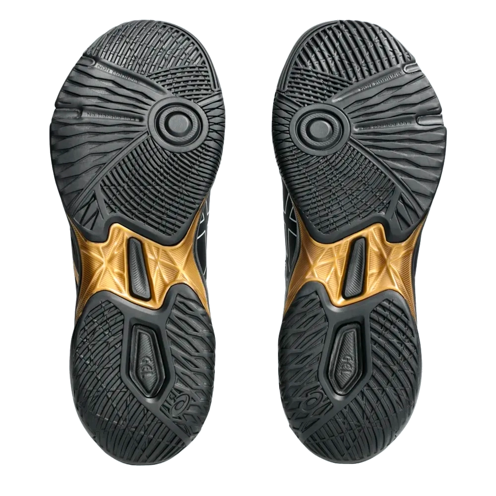 ken tênis Asics Gel-Rocket 11 masculino – preto e dourado | Kenpo Sports