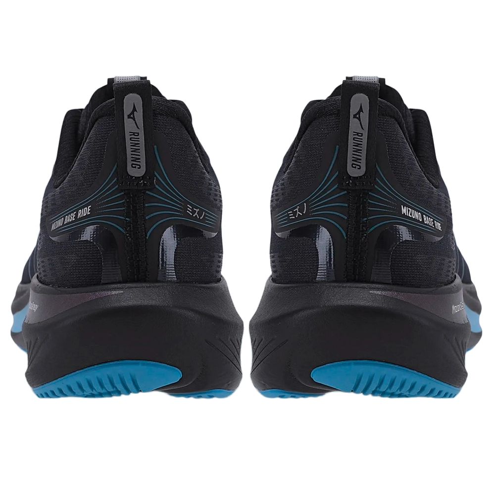 Tênis Mizuno Base Ride Unissex Adulto Corrida Azul Marinho e Preto
